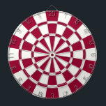 Maroon und Weiß Dartscheibe<br><div class="desc">Maroon und White Dart Board</div>