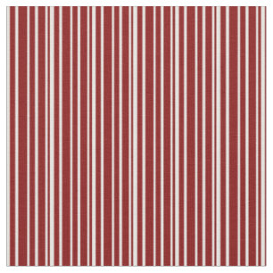 Maroon und Weiß, Streifen/Linse Stoff