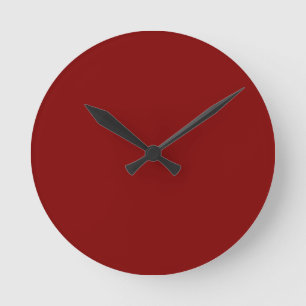 Maroon Wall Clock Runde Wanduhr