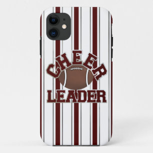Maroon & White Football Cheerleader iPhone 5 Fall title_seo2