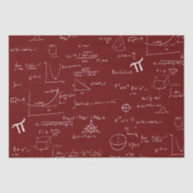 Maroon White Mathematic Formulas Graphics