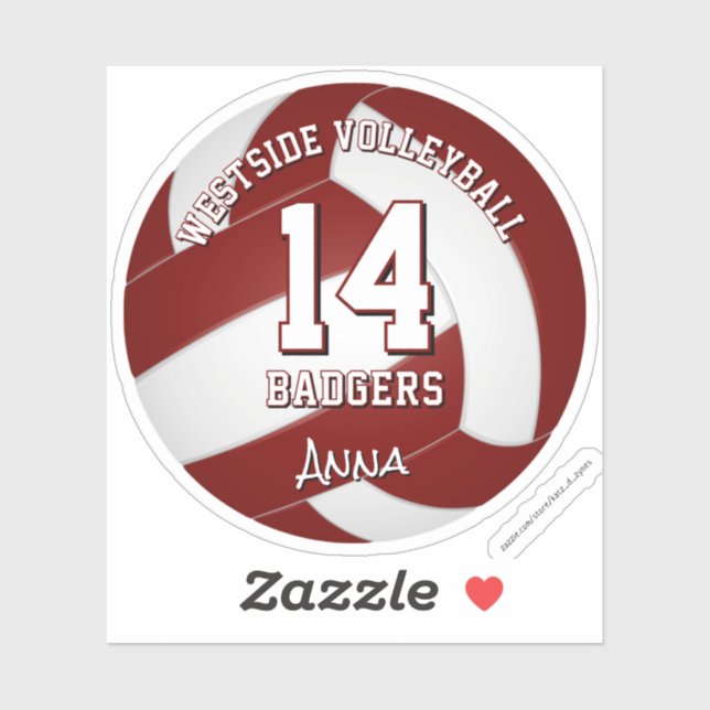 Marovolleyball-Team setzt auf den Namen des Kinder Aufkleber (Blatt)