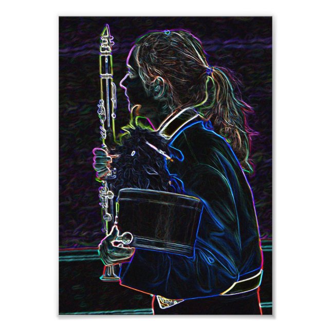 Marquage de photo Clarinetist (Devant)