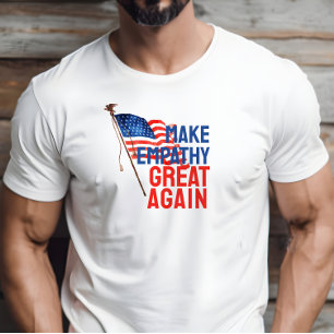 Marque anti-Trump drapeau rouge bleu T-shirt