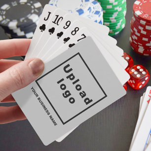 Marque commerciale gris sur cartes à jouer