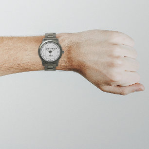Marque commerciale gris sur montre pour hommes