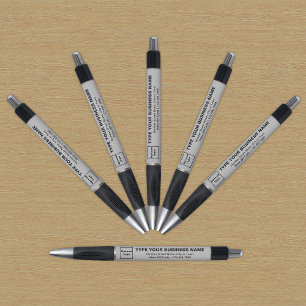Marque commerciale grise sur stylo