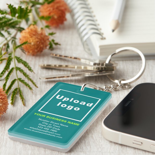 Marque commerciale sur rectangle vert Turquoise ac (Devant droit)