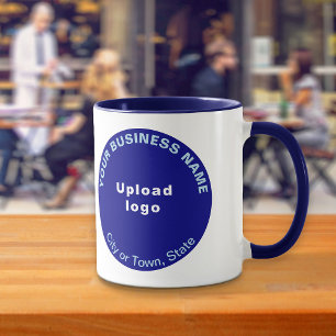 Marque d'affaires en forme ronde sur la Mug Combo 