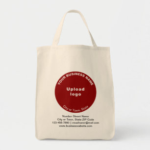 Marque d'affaires Red Round Shape sur le Sac fourr