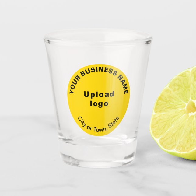 Marque d'affaires ronde jaune sur verre de tir (Devant)