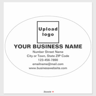 Marque d'affaires sur blanc Grand Sticker en vinyl