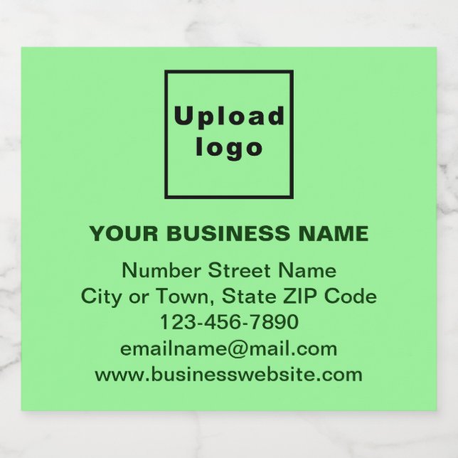 Marque d'affaires sur le Étiquette de bouteille de (Étiquettes simples)