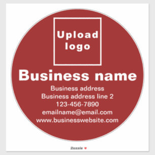 Marque d'affaires sur Sticker en vinyle rouge gran