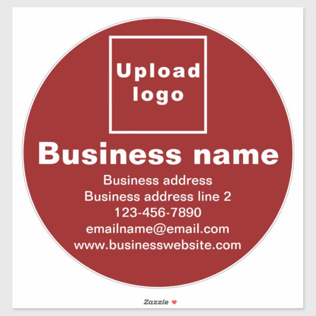 Marque d'affaires sur Sticker en vinyle rouge gran (Feuille)