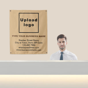 Marque d'affaires sur Tapisserie Brown légère
