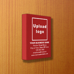Marque d'affaires sur toile rouge Imprimer