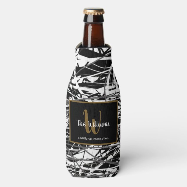 marque de famille cool noir bouteille glacière (Bottle Devant)