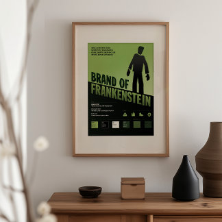 Marque de Frankenstein - poster de film Vintage
