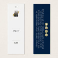 Marque de prix du logo de la marine professionnell