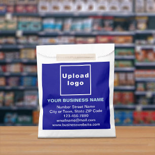 Marque d'entreprise bleue Sacs en papier