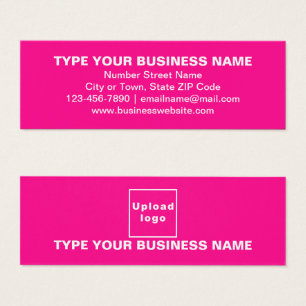 Marque d'entreprise sur carte de profil mini rose