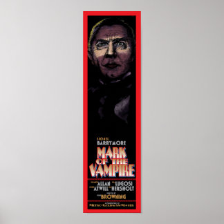 MARQUE DU VAMPIRE - POSTER DE FILM CLASSIQUE