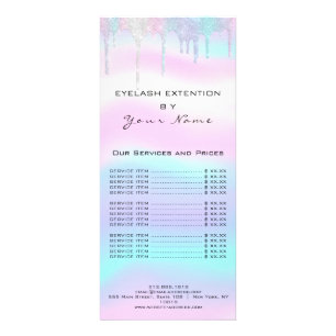 Marque Liste de prix Extension de la barre Hologra