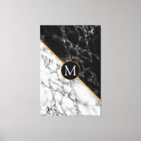 Marque noir blanc personnalisé toile en toile impr