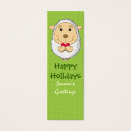 Marque-page mouton carte vert
