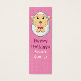 Marque-page Mouton Rose