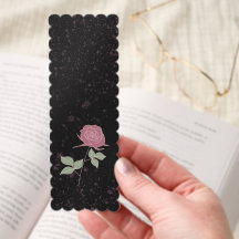 Marque-page Rose de Minuit