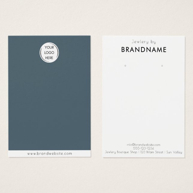 Marque personnalisée Logo oreille Bijoux Display C (Devant & derrière)