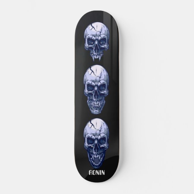 MARQUE RONIN SKID ROW SKULLS Skateboard Deck (Recto)