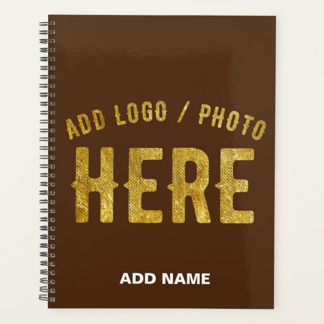 MARQUE VERIFIEE BRUN PERSONNALISABLE MODERNE ET CH (Devant)