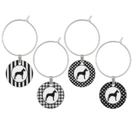 Marque-verres Great dane noir et blanc