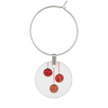 Marque - verres des ornements rouges