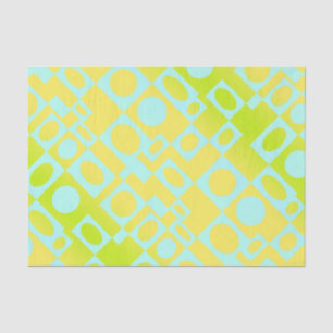 Marquee in Limon und Aqua Seidenpapier