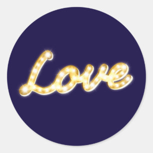 Marquee Lights Liebe Sticker