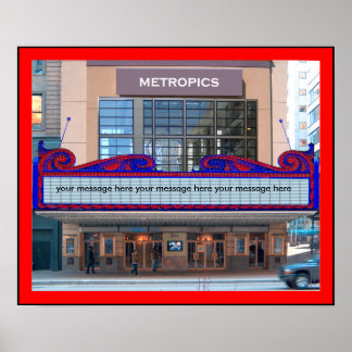 Marquee Poster Personalize it (45 Zeichen)