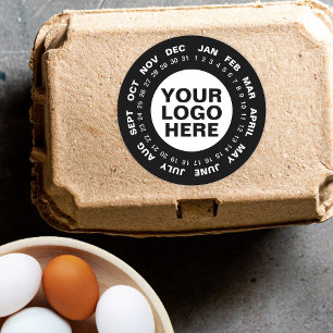 Marquer la date - Logo Stickers Calendrier Noir