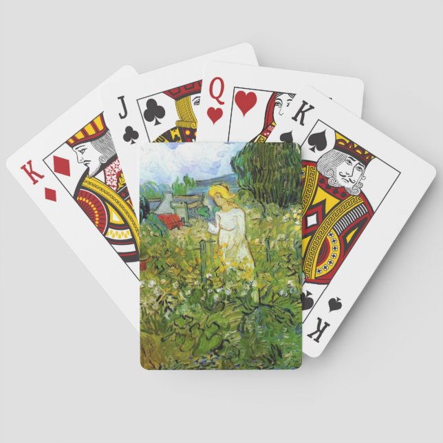 Marquerite Gachet im Garten, Vincent van Gogh. Spielkarten (Rückseite)