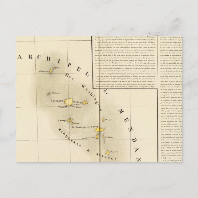 Marquesas Oceania no 34 Postkarte (Vorderseite)