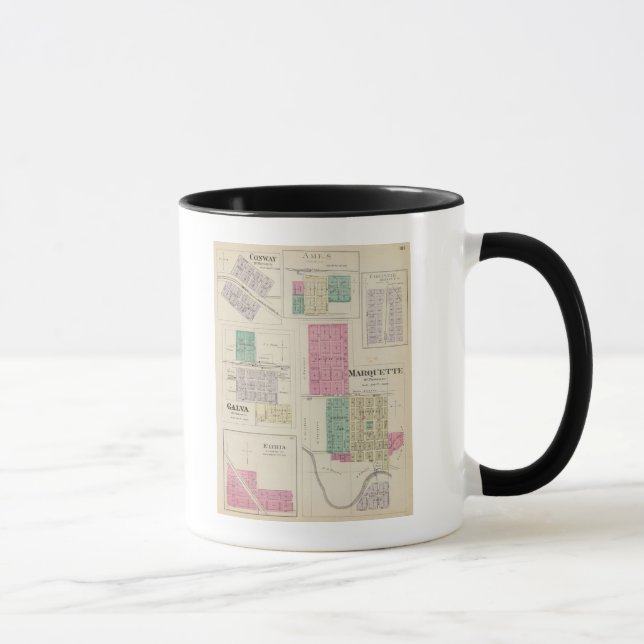 Marquette, Conway, Galva, Elyria, Ames, Kansas Tasse (Rechts)