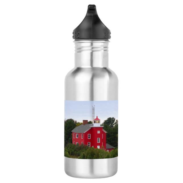 Marquette Hafen Leuchtturm 2 Wasserflasche (Rechts)