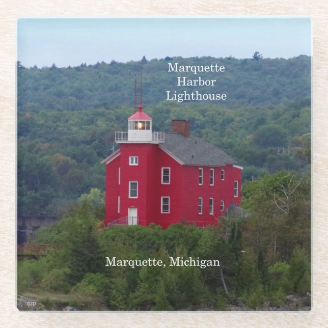 Marquette Harbour Lighthouse Untersetzer (Vorderseite)