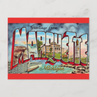 Marquette Michigan Grußpostkarte