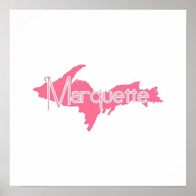 Marquette, Oberhalbinsel Michigan Poster (Vorne)