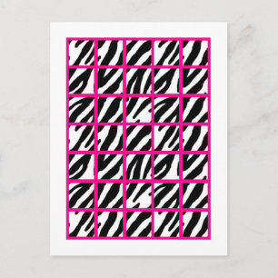 Marqueurs de cartes de bingo Impression zèbre rose