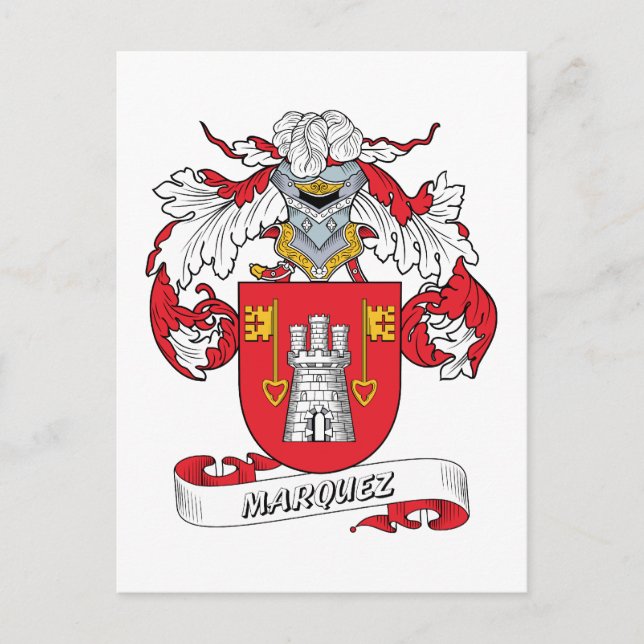 Marquez Familienwappen Postkarte (Vorderseite)